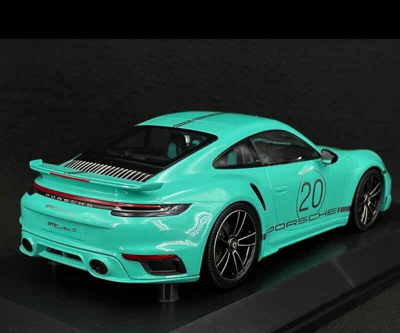 1/18 Scale 2021 Porsche 992 911 Turbo S Mint Green by Minichamps  Ltd. 504