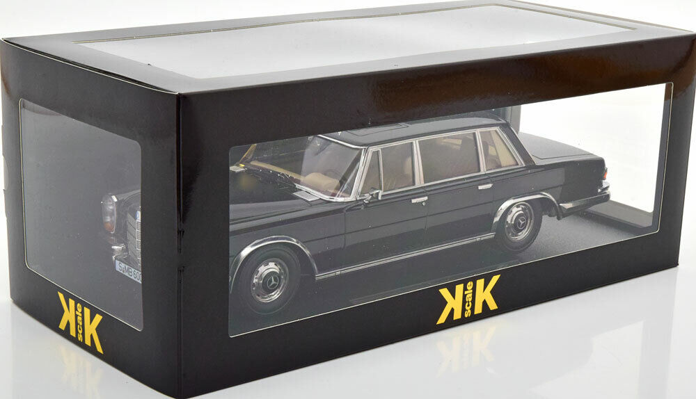 1/18 SCALE KK-SCALE 1963 MERCEDES 600 SWB W100 BLACK MODEL CAR