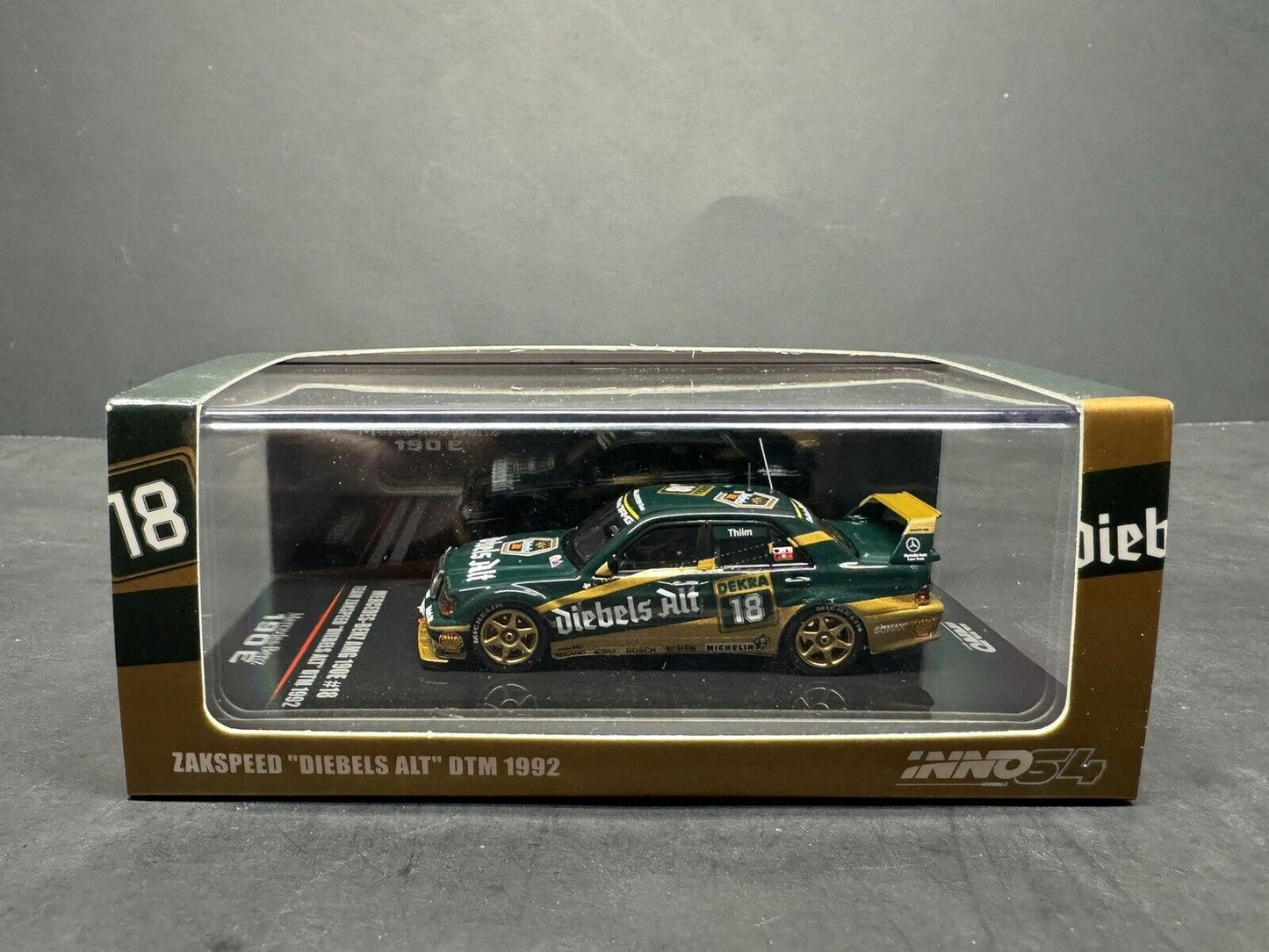 1/64 INNO INNO64 Mercedes-Benz AMG 190E 2.5-16 EVO II ZAKSPEED DIEBELS ALT DTM