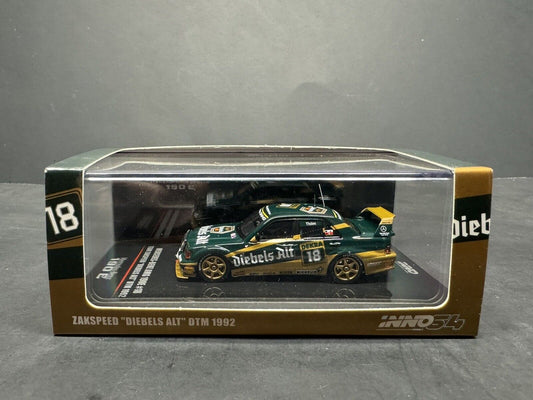 1/64 INNO INNO64 Mercedes-Benz AMG 190E 2.5-16 EVO II ZAKSPEED DIEBELS ALT DTM