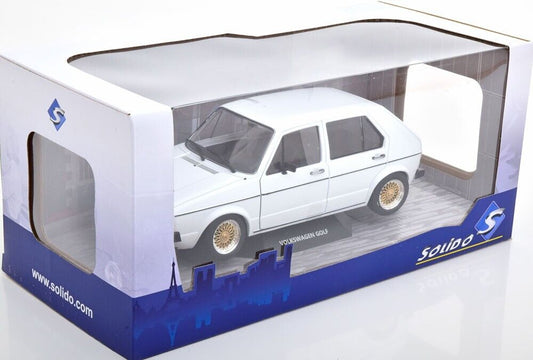 1/18 Solido 1982 Volkswagen VW MKI Rabbit White Diecast Model Car