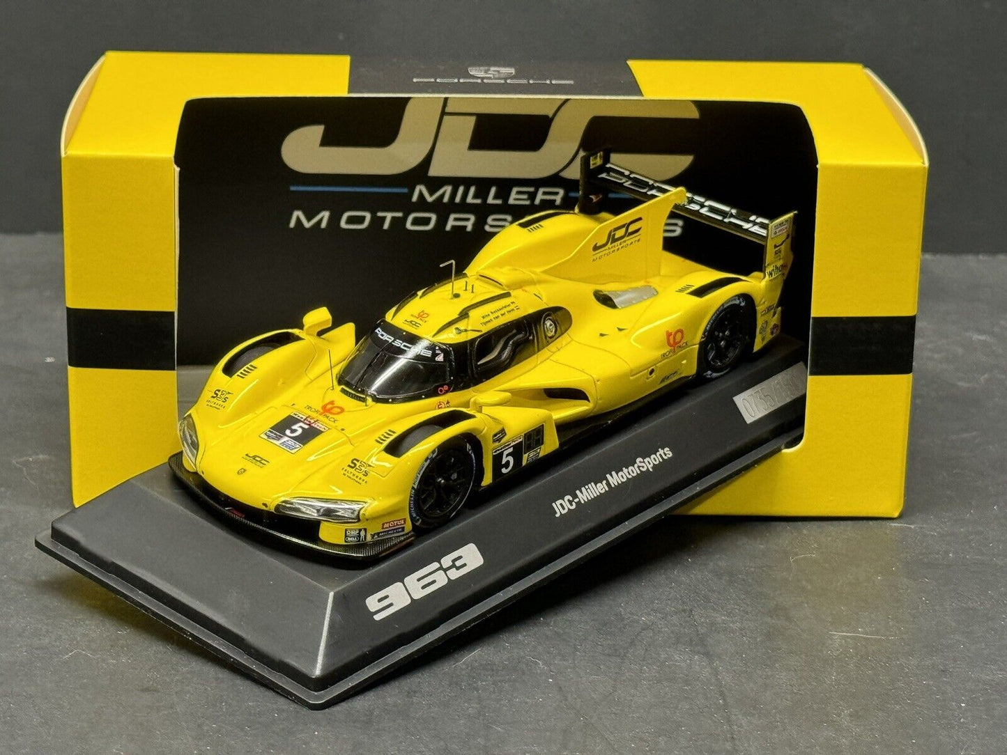 Porsche 963 LMDH IMSA #5 Porsche JDC-Miller Motorsports 2023 Spark 1:43 Scale