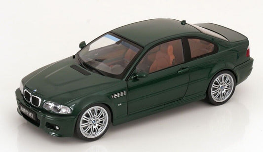 2003 E46 BMW M3 Oxford Green - Cinnamon Interior  1/18 Scale Model Car by SOLIDO