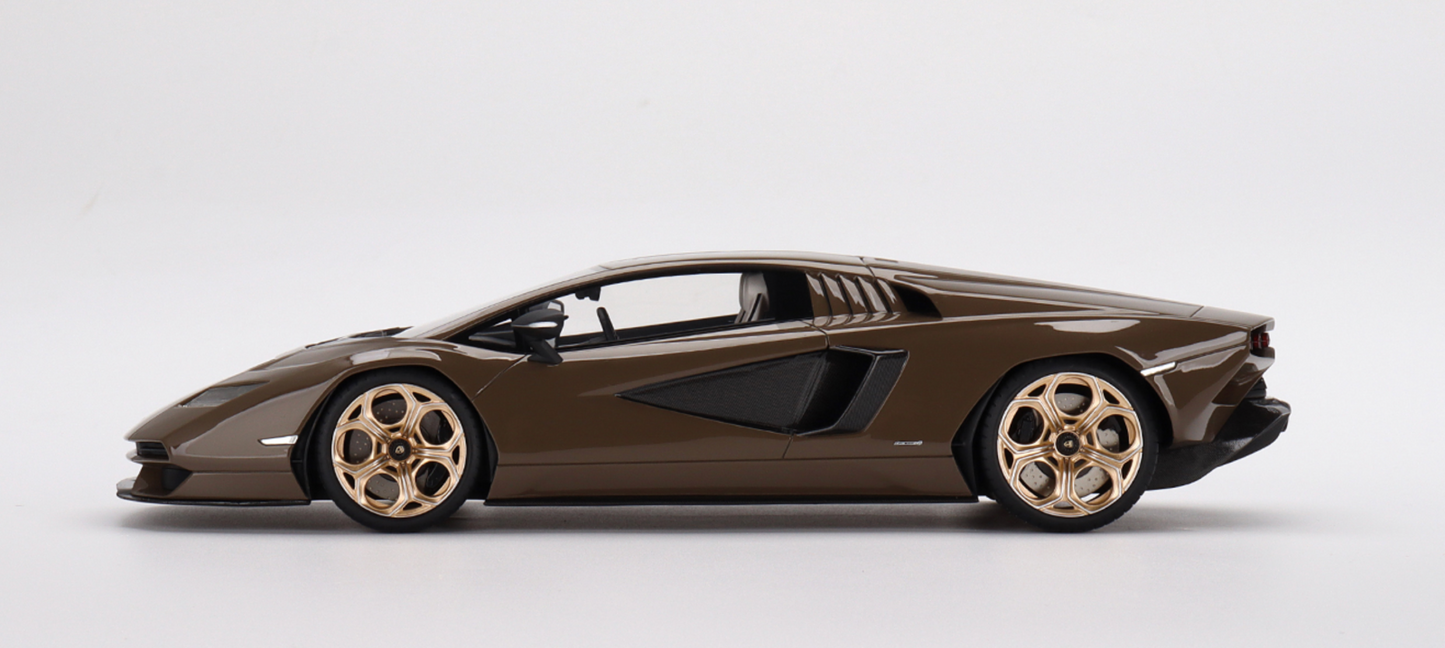 1/18 SCALE TOP SPEED 2022 Lamborghini Countach LPI 800-4 Dark Bronze