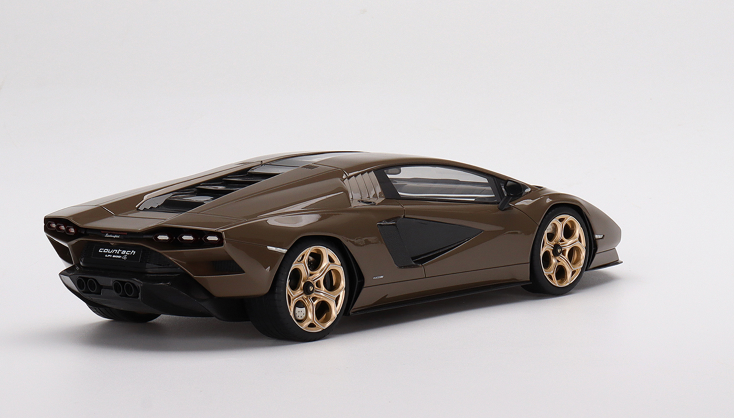 1/18 SCALE TOP SPEED 2022 Lamborghini Countach LPI 800-4 Dark Bronze