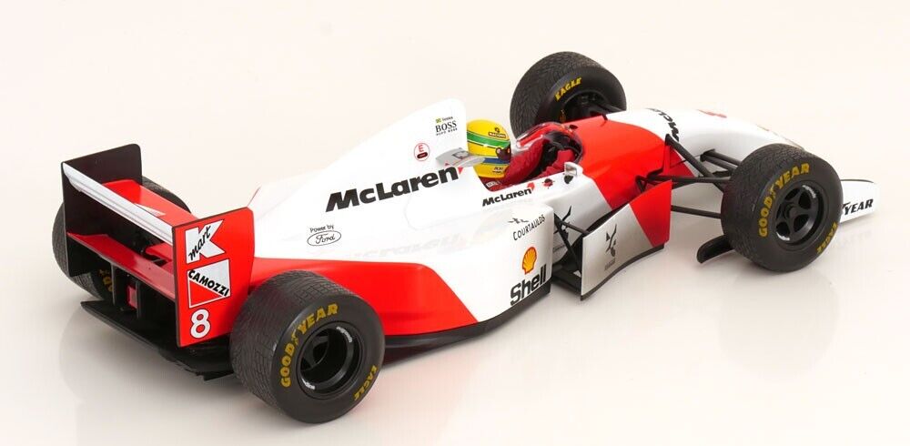 McLAREN F1 FORD MP4/8 V8 WINNER EUROPEAN GP 1993 SENNA 1/18 Minichamps Post Race