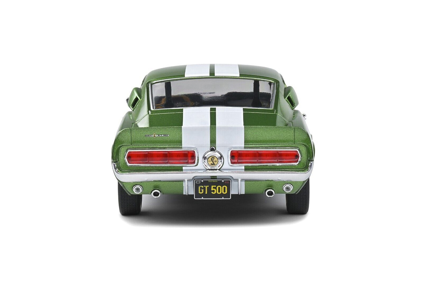 1/18 SCALE 1967 SHELBY MUSTANG GT500 LIME GREEN MODEL CAR by SOLIDO