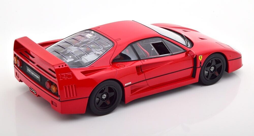 1990 Ferrari F40 Lightweight Red Diecast Model Car 1/18  KK SCALE MODELS