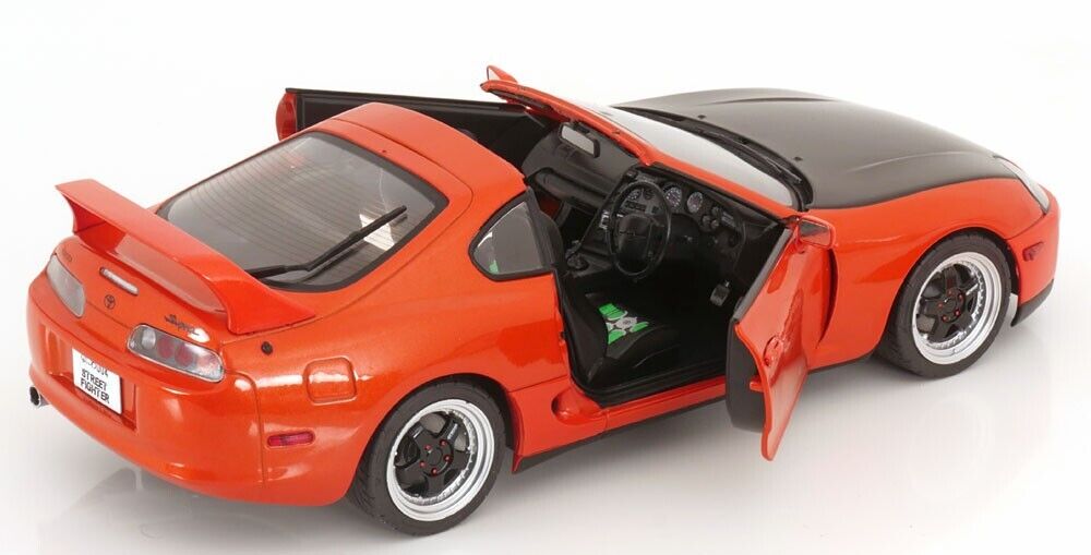 1/18 Scale Toyota Supra MK4 A80 1993 Orange Diecast Model Car by Solido