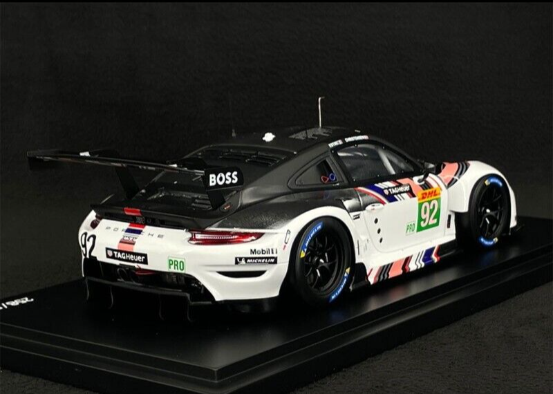 1/18 Scale Spark 911 RSR 991 #92 WEC 2022 8 hours of Bahrain With Display Case