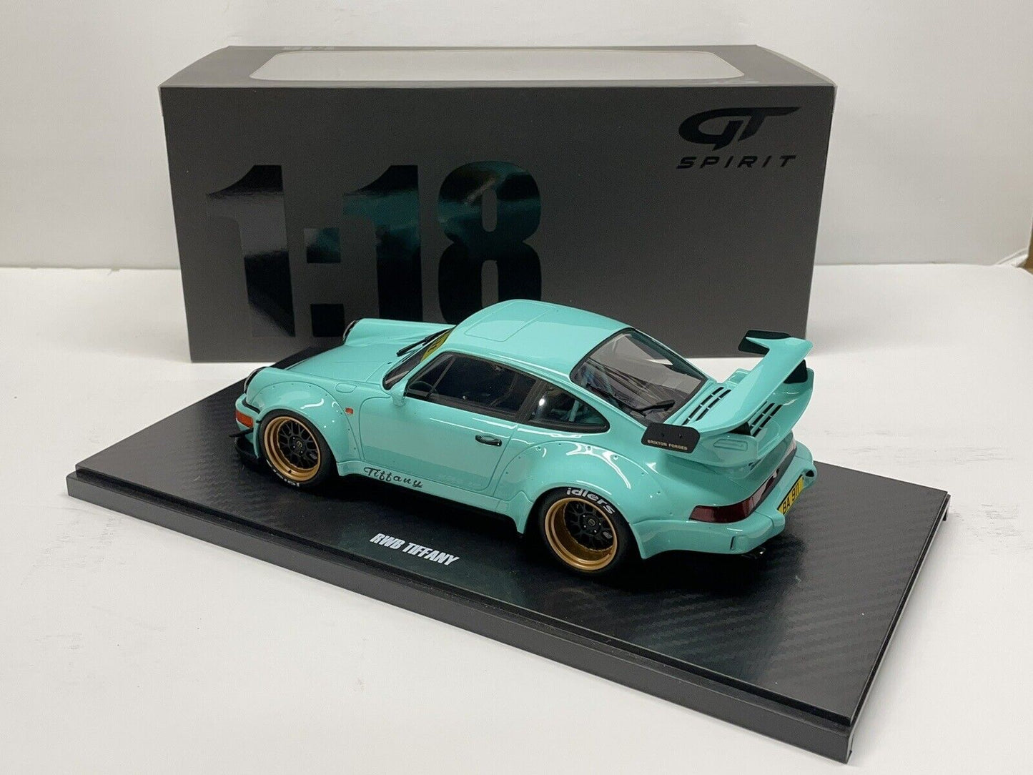 Porsche 964 RWB Tiffany Blue Model Car 1/18 Scale GT SPIRIT Limited Edition