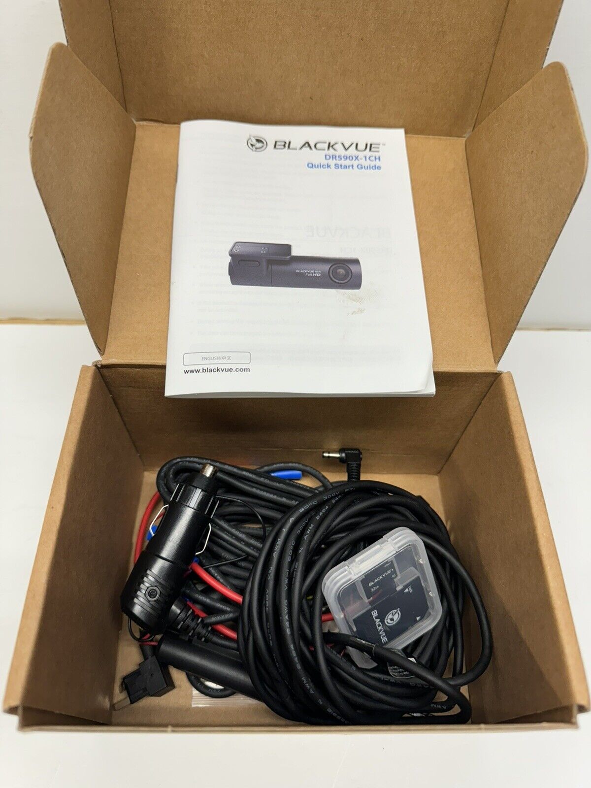 BlackVue DR590X-1CH | Full HD Wi-Fi Dashcam | Hardwiring Cable Included (32GB)