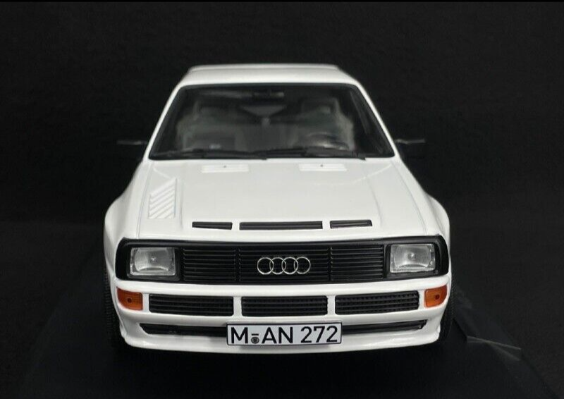 Audi Sport Quattro Alpine White 1985 Diecast Model Car 1/18 Scale by Norev