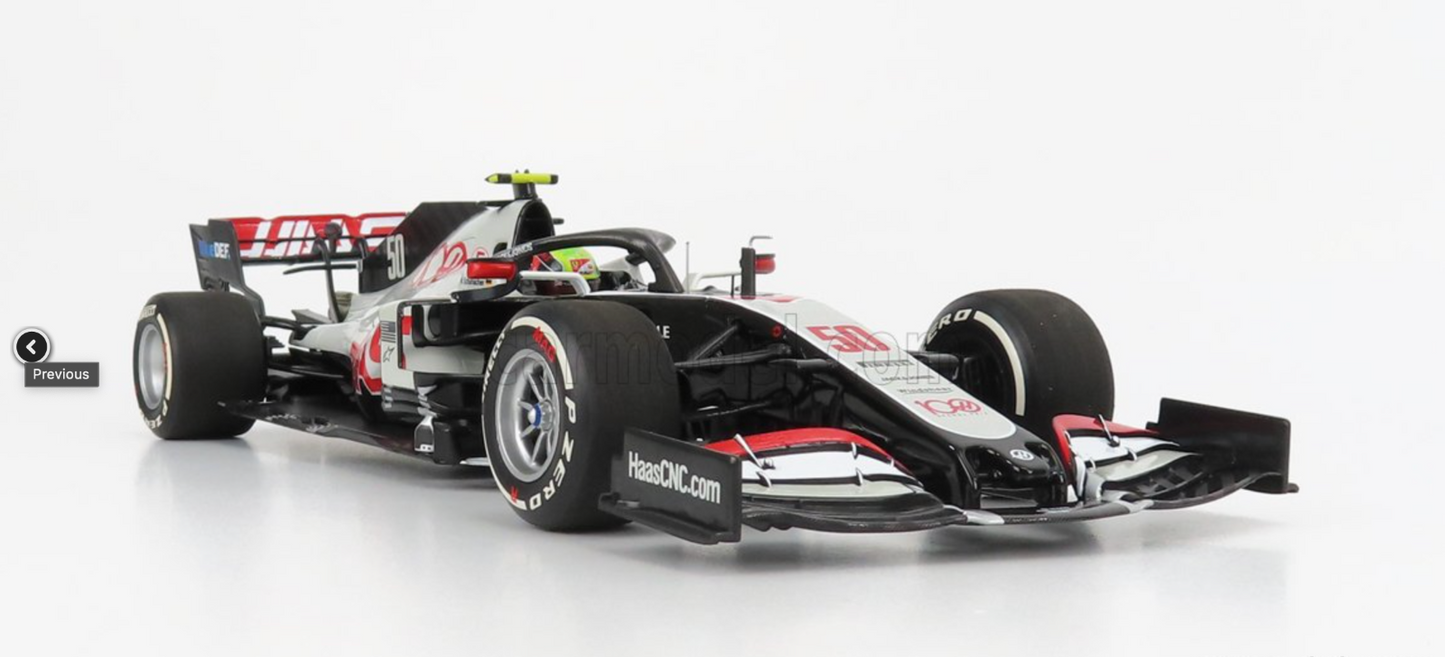 1/18 Scale Minichamps HAAS F1 TEAM VF 20 GP Abu Dhabi 2020 Mick Schumacher #50