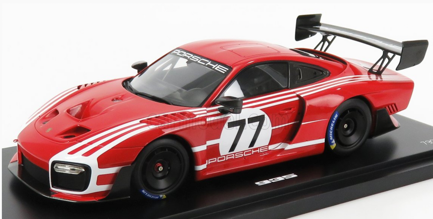 1/18 Spark 2018 911 GT2 RS Clubsport 935 Salzburg Edition #77 w/ Display Case