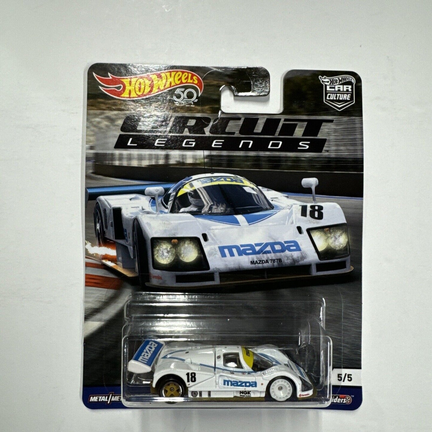 HOT WHEELS CAR CULTURE CIRCUIT LEGENDS SET of 5 CARS FORD MAZDA CHEVY PORSCHE +