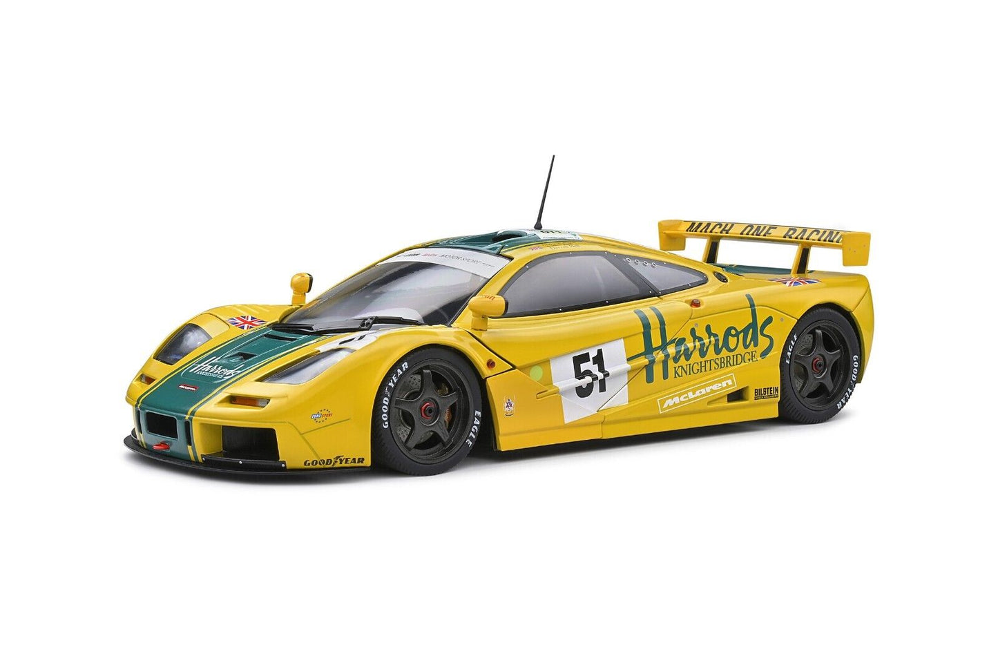 1/18 SCALE MCLAREN F1 GT-R SHORT TAIL 1995 24H LE MANS MODEL CAR by SOLIDO