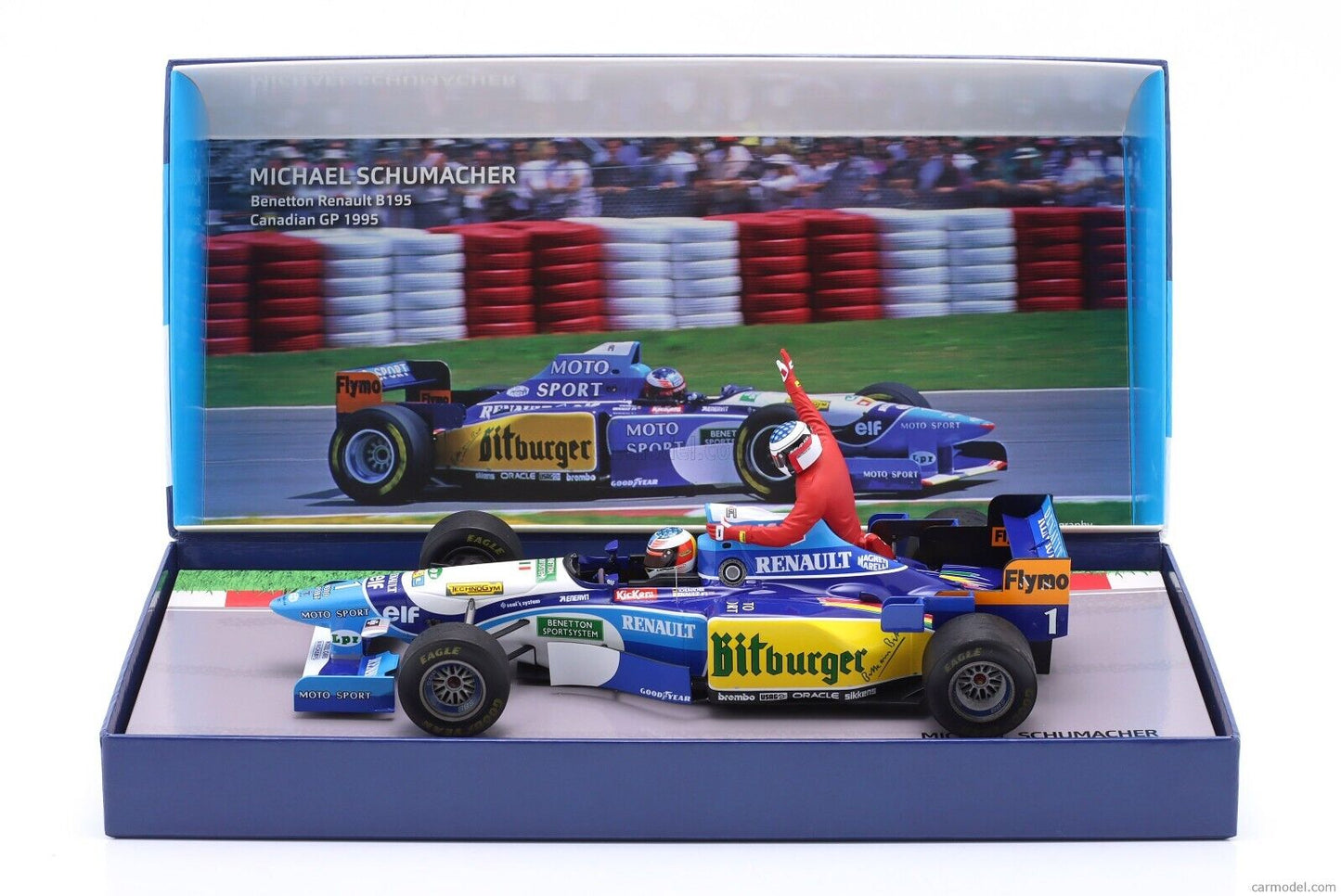 1/18 MINICHAMPS BENETTON B195 CANADIAN GP ALESI / SCHUMACHER TAXI BOX SET