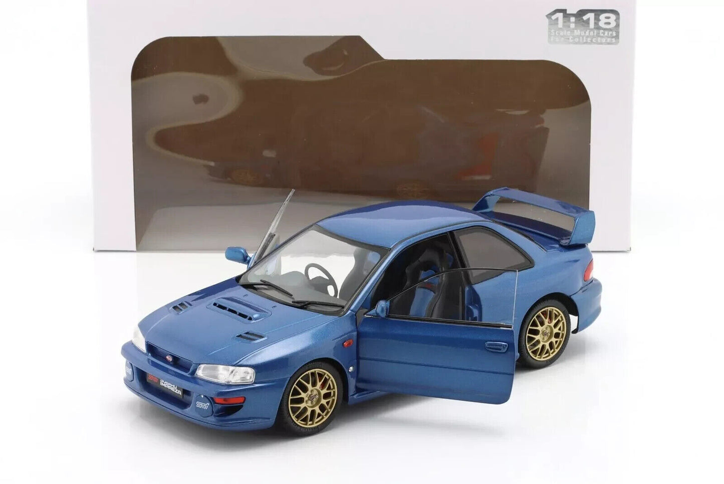 1998 SUBARU IMPREZA 22B STi  1/18 SCALE DIECAST MODEL CAR BY SOLIDO