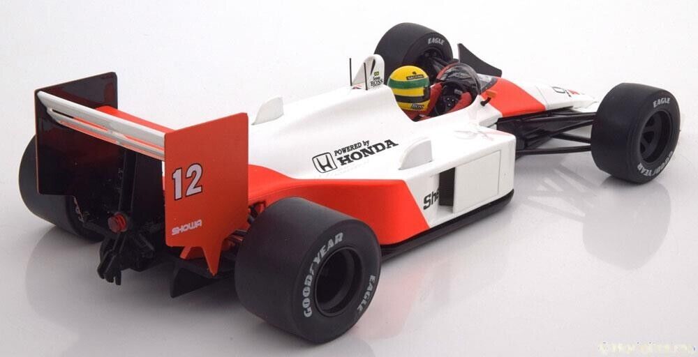 MCLAREN HONDA MP4/4 1988 JAPAN GP Ayrton Senna Model Car by IXO PREMIUM X  1/18