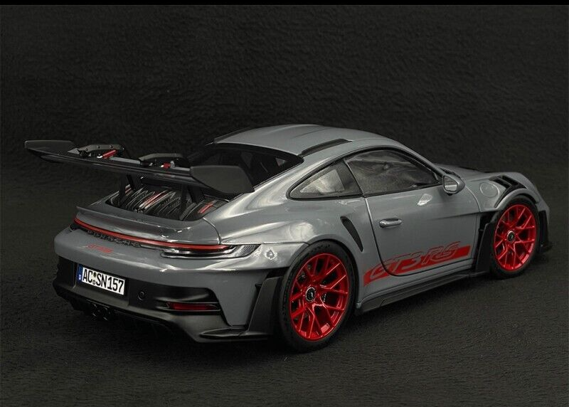 Porsche 911 992 GT3 RS Arctic Grey 1/18 Scale Diecast Model Car by Norev