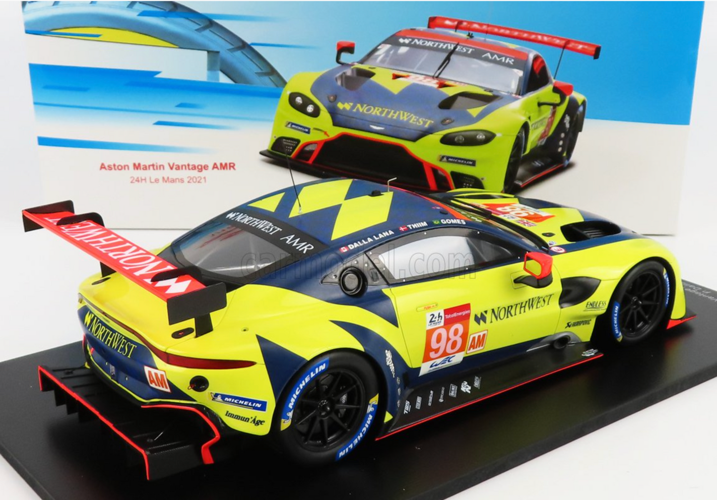 1/18 Scale Spark Aston Martin Vantage AMR 4.5L V8 Turbo #98 2021 24hr LeMans