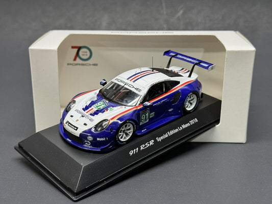 Porsche 911 RSR Le Mans 2018  2nd  Rothmans 70th Anniversary Spark 1/43 Model