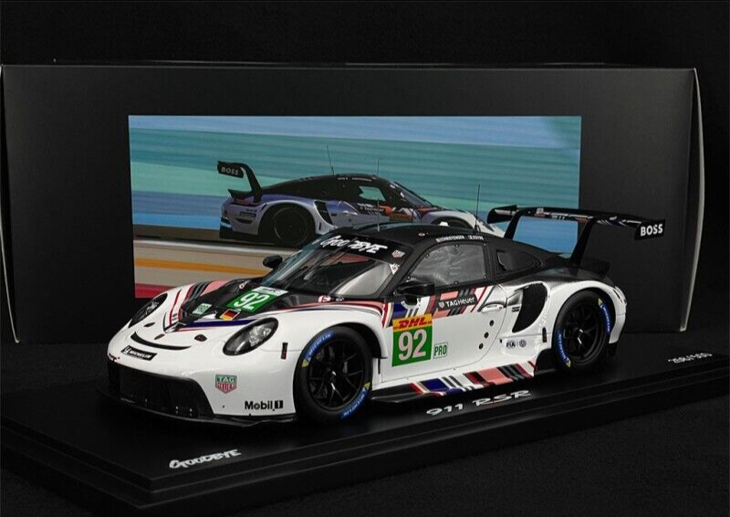 1/18 Scale Spark 911 RSR 991 #92 WEC 2022 8 hours of Bahrain With Display Case