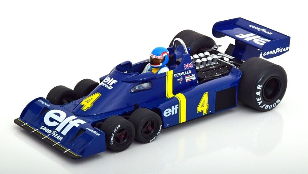 1/18 scale TYRRELL P34 #4 Patrick Depailler 1976 Swedish GP Diecast Model Car