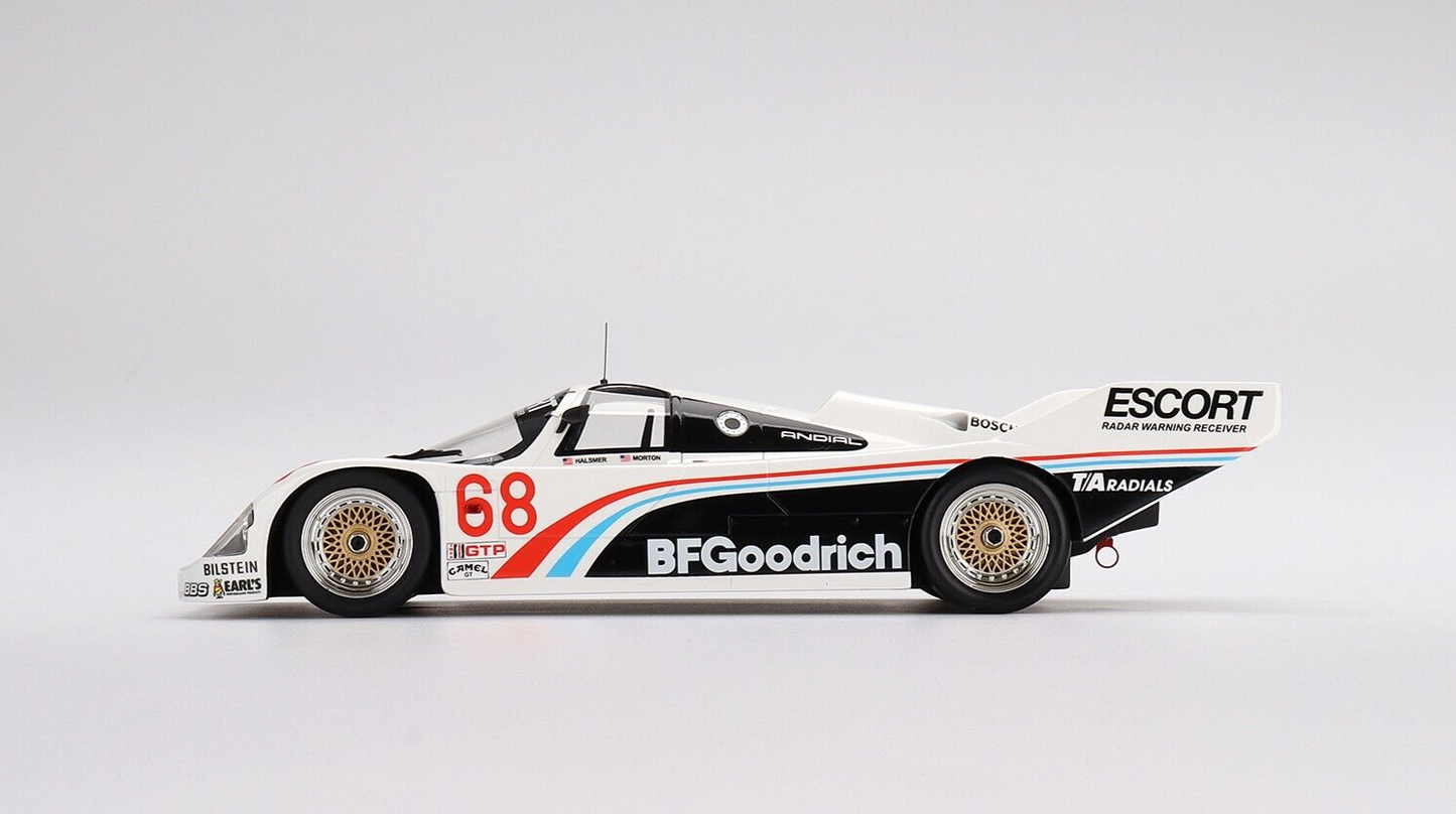 1/18 SCALE TOP SPEED Porsche 962 #68 1986 IMSA Road America 500 Miles Model Car