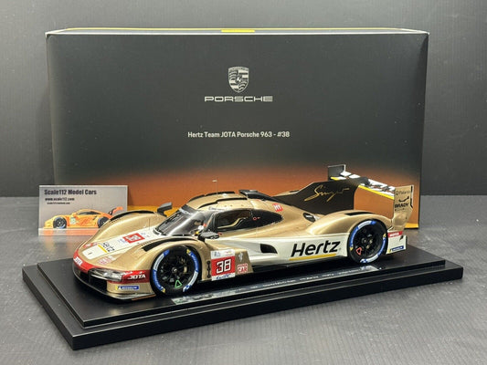 Porsche 963 LMDH #38 Porsche Team Hertz Jota 24h Le Mans 2023 Spark 1:18 Scale