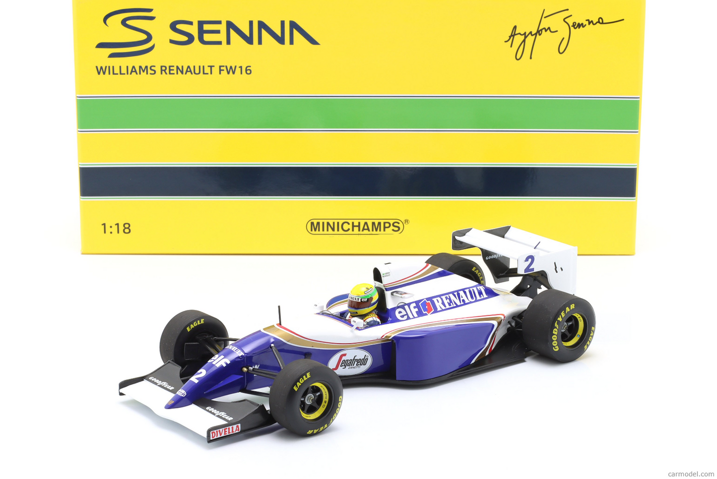 1/18 SCALE MINICHAMPS F1 Williams FW16 SENNA Pacific GP Special Edition Box Set