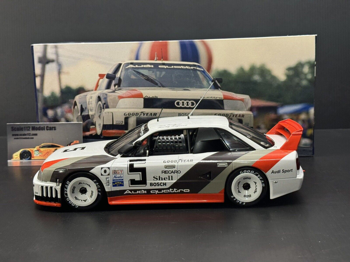 1/18 Scale AUDI 90 IMSA GTO 500Km Road America 1989 Diecast Model Car by Werk83