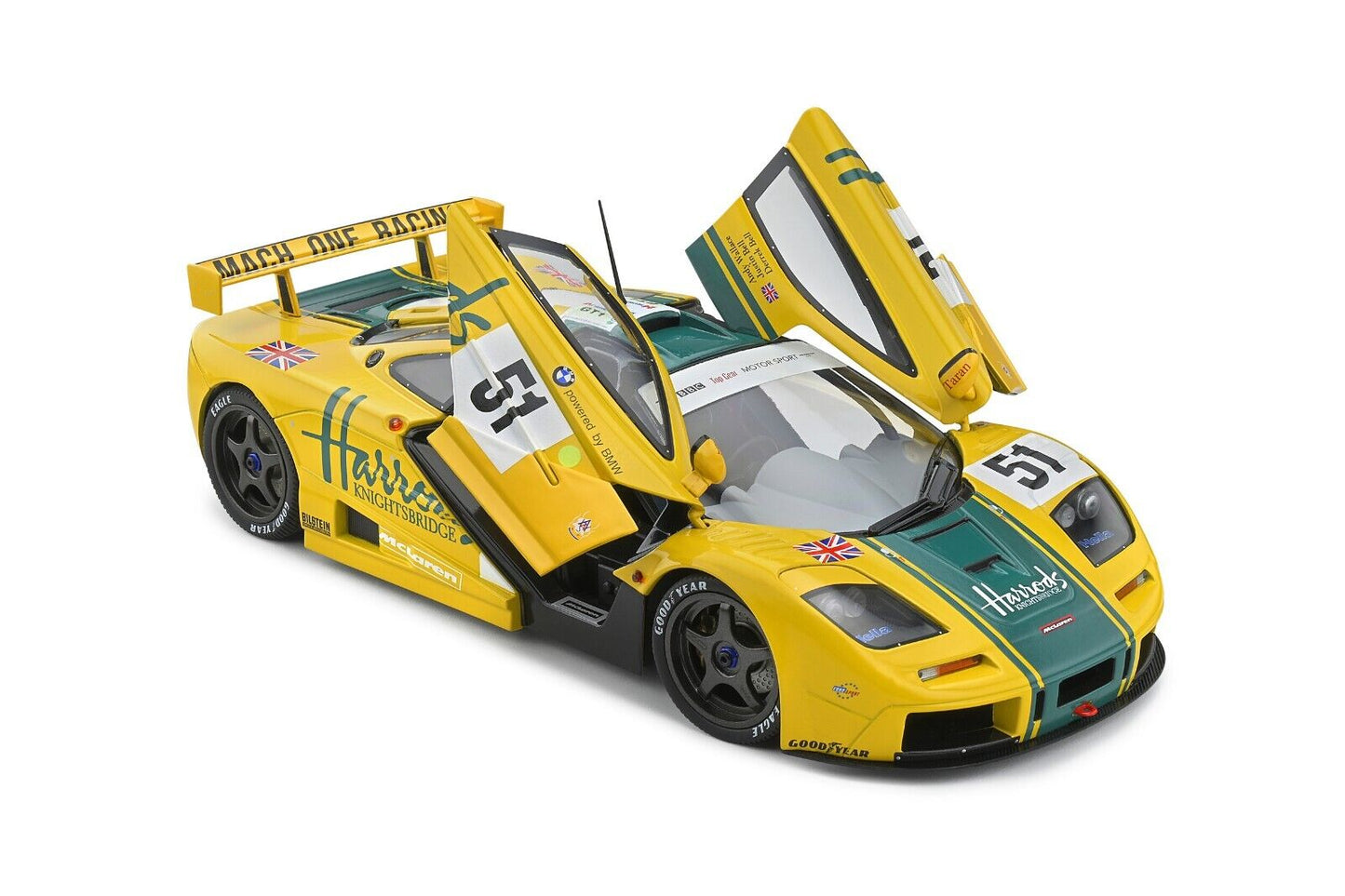 1/18 SCALE MCLAREN F1 GT-R SHORT TAIL 1995 24H LE MANS MODEL CAR by SOLIDO