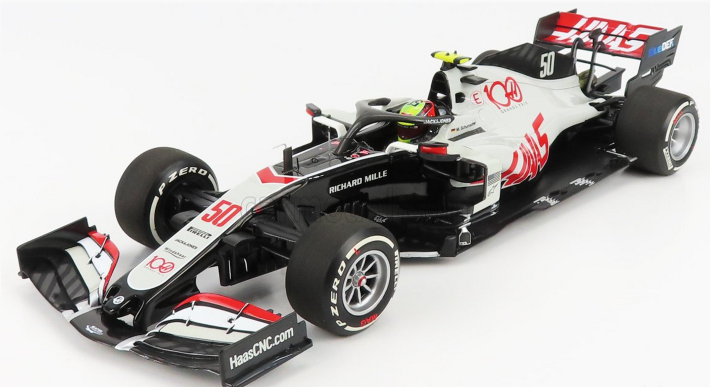 1/18 Scale Minichamps HAAS F1 TEAM VF 20 GP Abu Dhabi 2020 Mick Schumacher #50