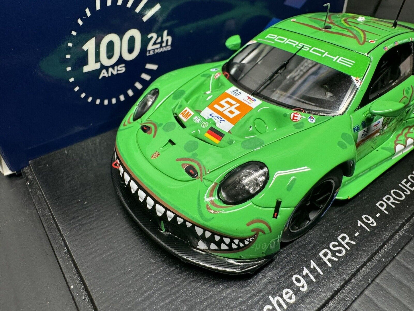 Porsche 911 RSR #56 Lemans  24Hr. 2023 AO Racing "Rexy" 1/43 Scale by Spark