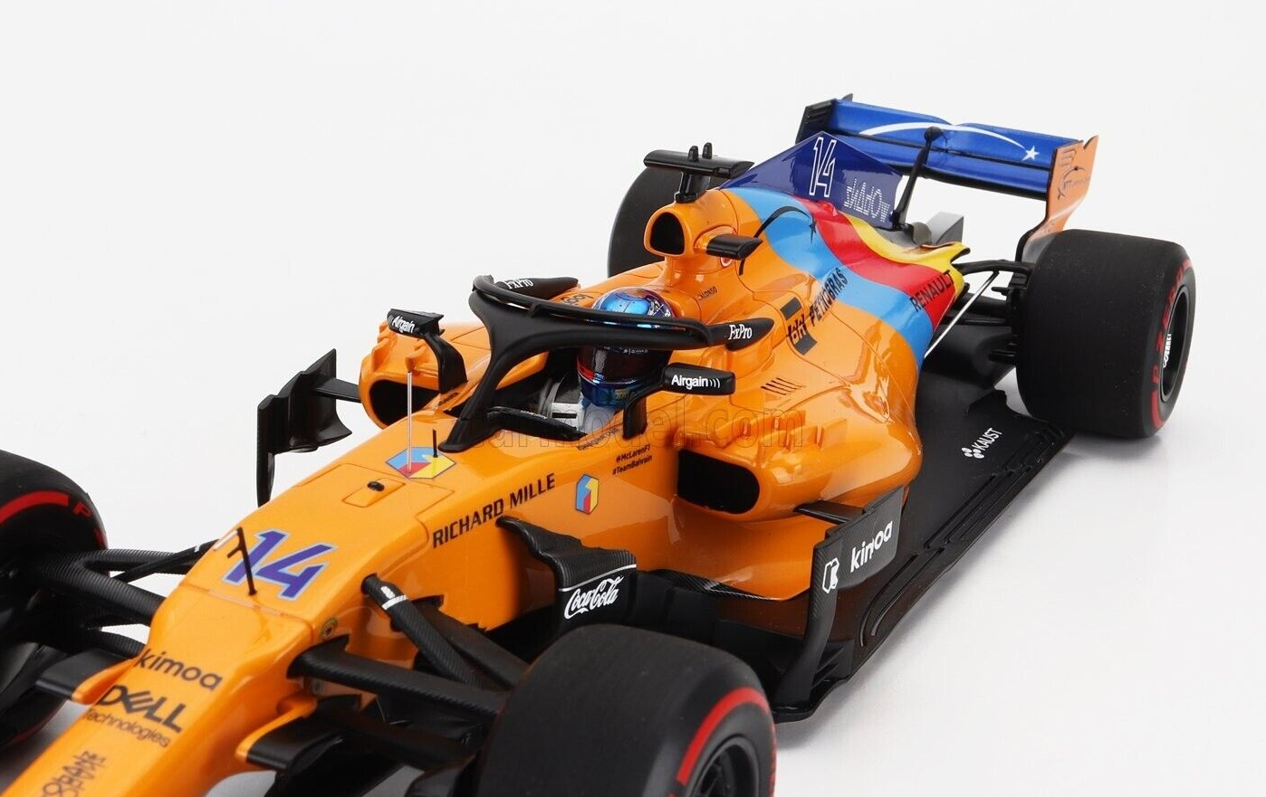 McLaren F1 MCL33 Fernando Alonso Abu Dhabi 2018 Ltd. Ed. Box Set 1/18 Minichamps