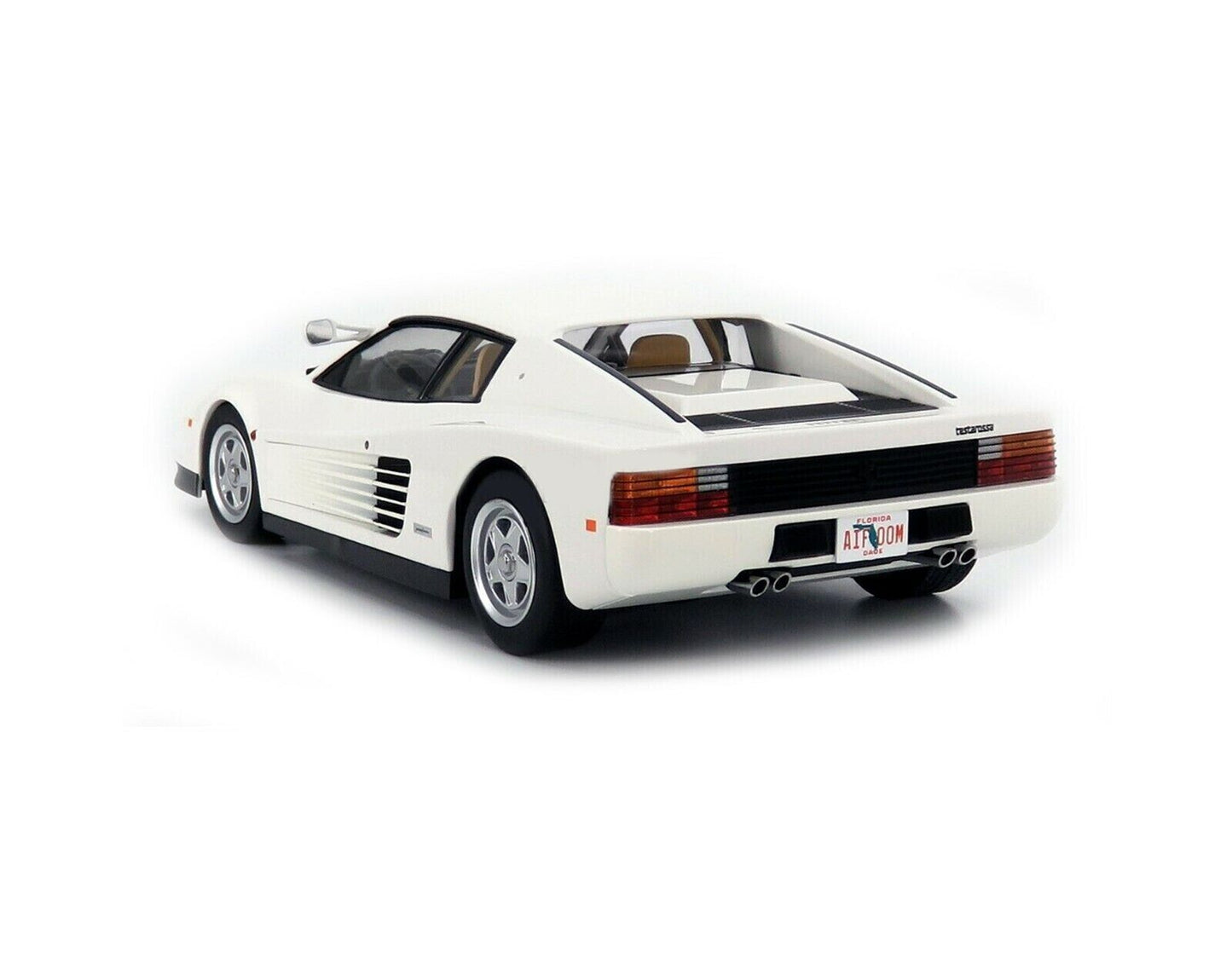 FERRARI TESTAROSSA 1984 MIAMI VICE DIECAST MODEL CAR BY KK SCALE MODELS 1/18