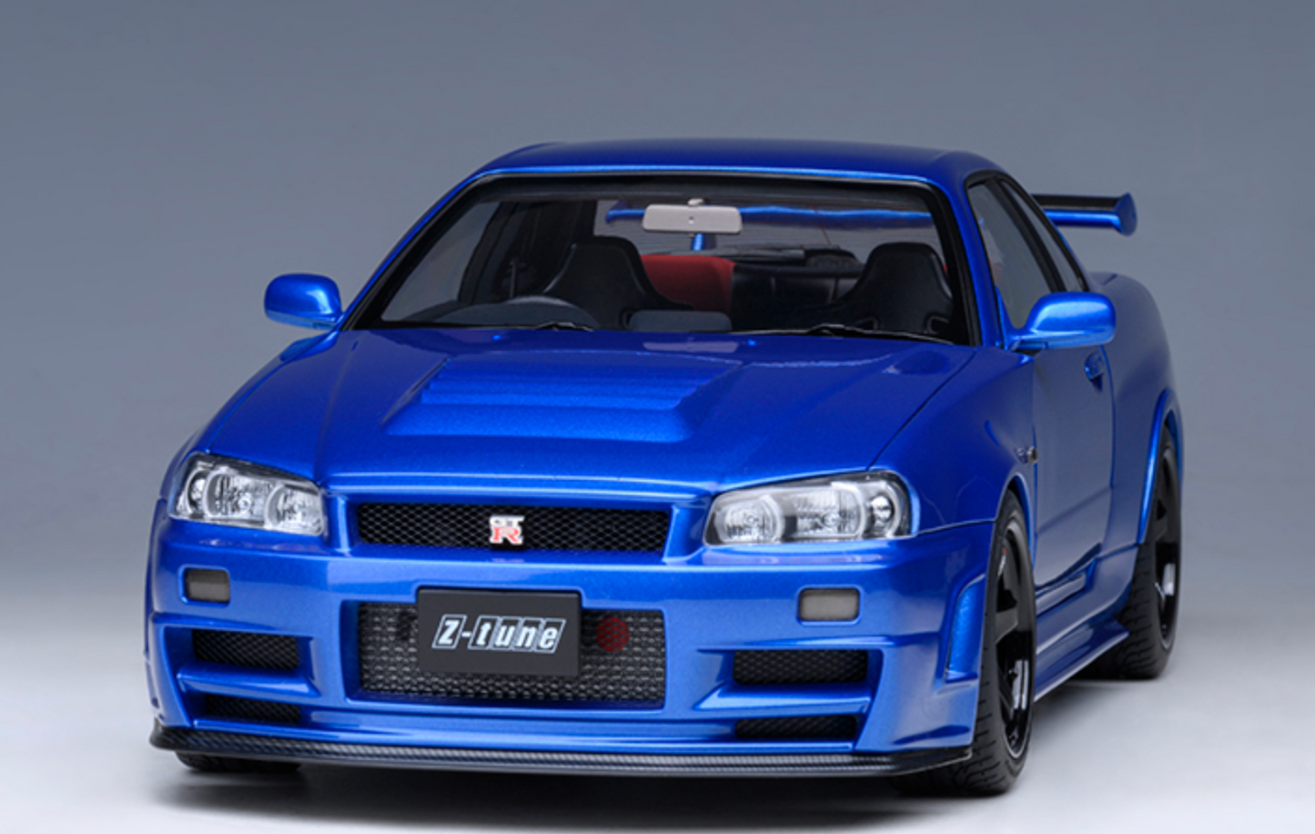 NISSAN NISMO (R34) GT-R-Z-TUNE - BAYSIDE BLUE - AUTOART 1/18 - DIECAST MODEL CAR