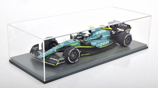 ASTON MARTIN F1 AMR22 SEBASTIAN VETTEL ABU DHABI GP w/ Display Case 1/18 Spark