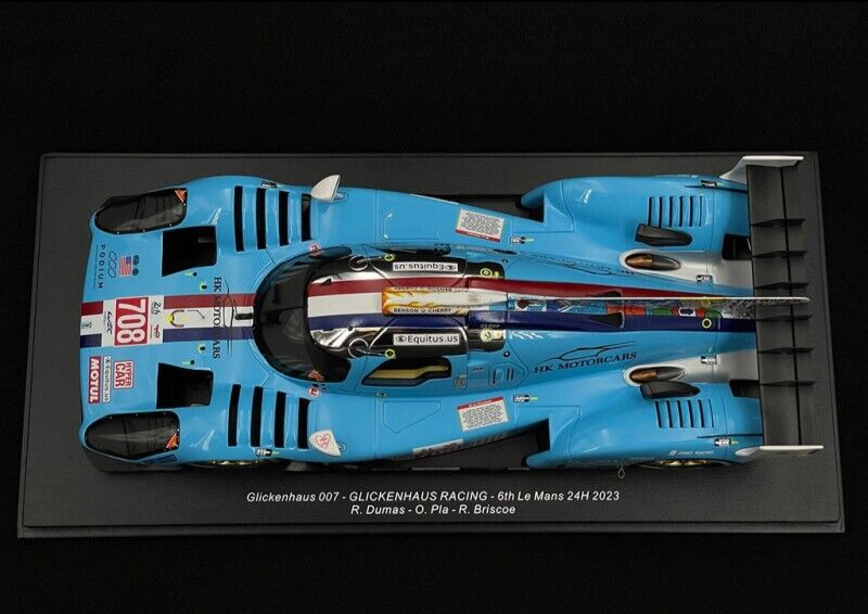 Glickenhaus 007 - 6th 24h Le Mans 2023 - 1/18 Scale Spark Model w/ Display Case