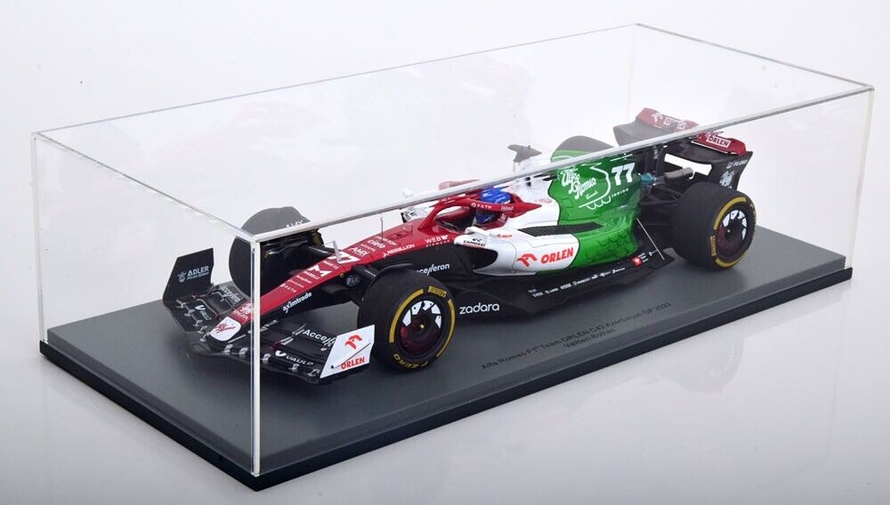 ALFA ROMEO C42 AZERBAIJAN GP 2022 V. Bottas Model Car w/ Display Case 1/18 Spark