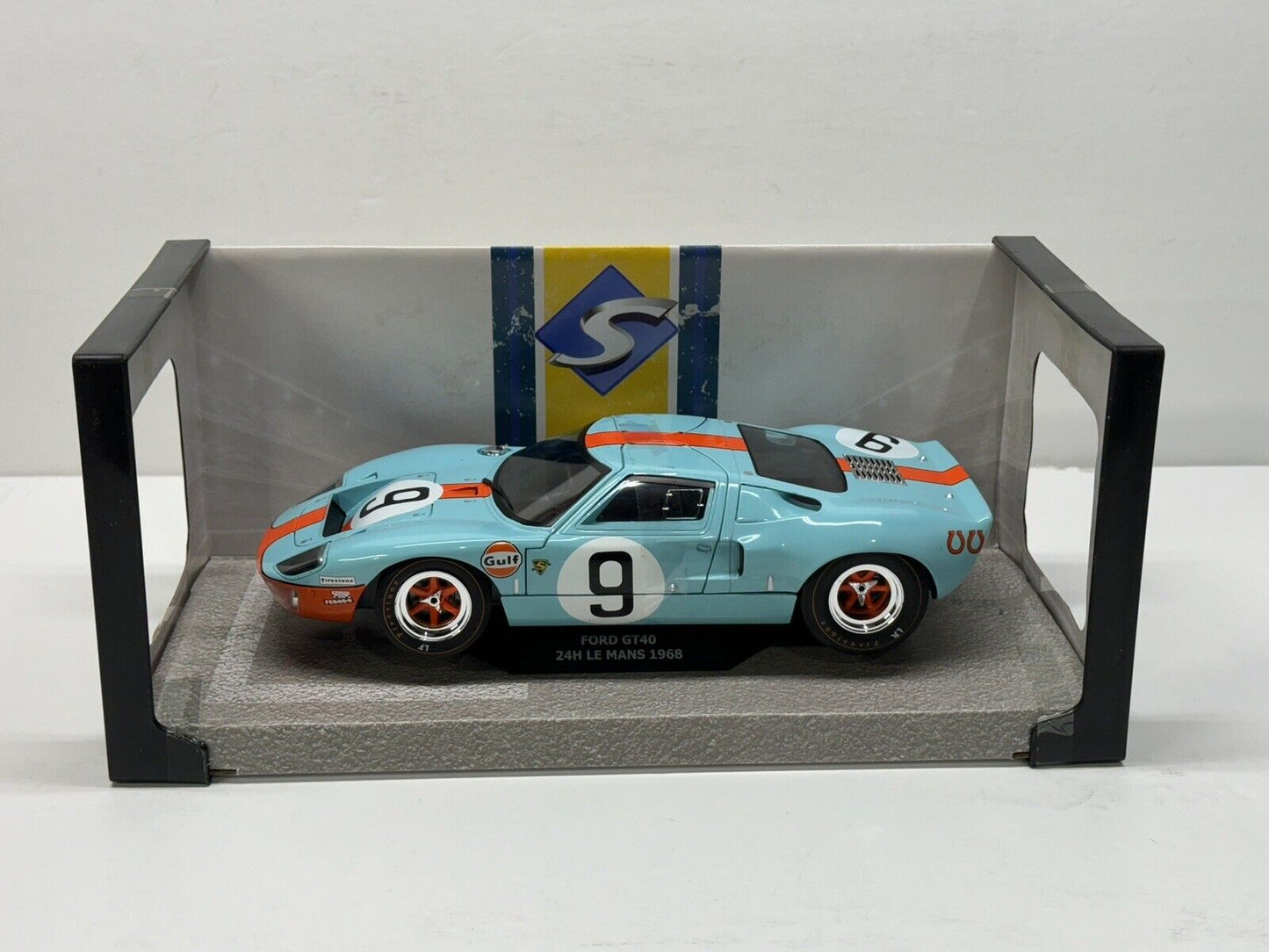 1/18 Scale Solido Ford MK1 GT40 1968 Lemans Winner GULF livery Diecast Model Car