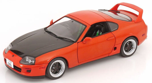 1/18 Scale Toyota Supra MK4 A80 1993 Orange Diecast Model Car by Solido