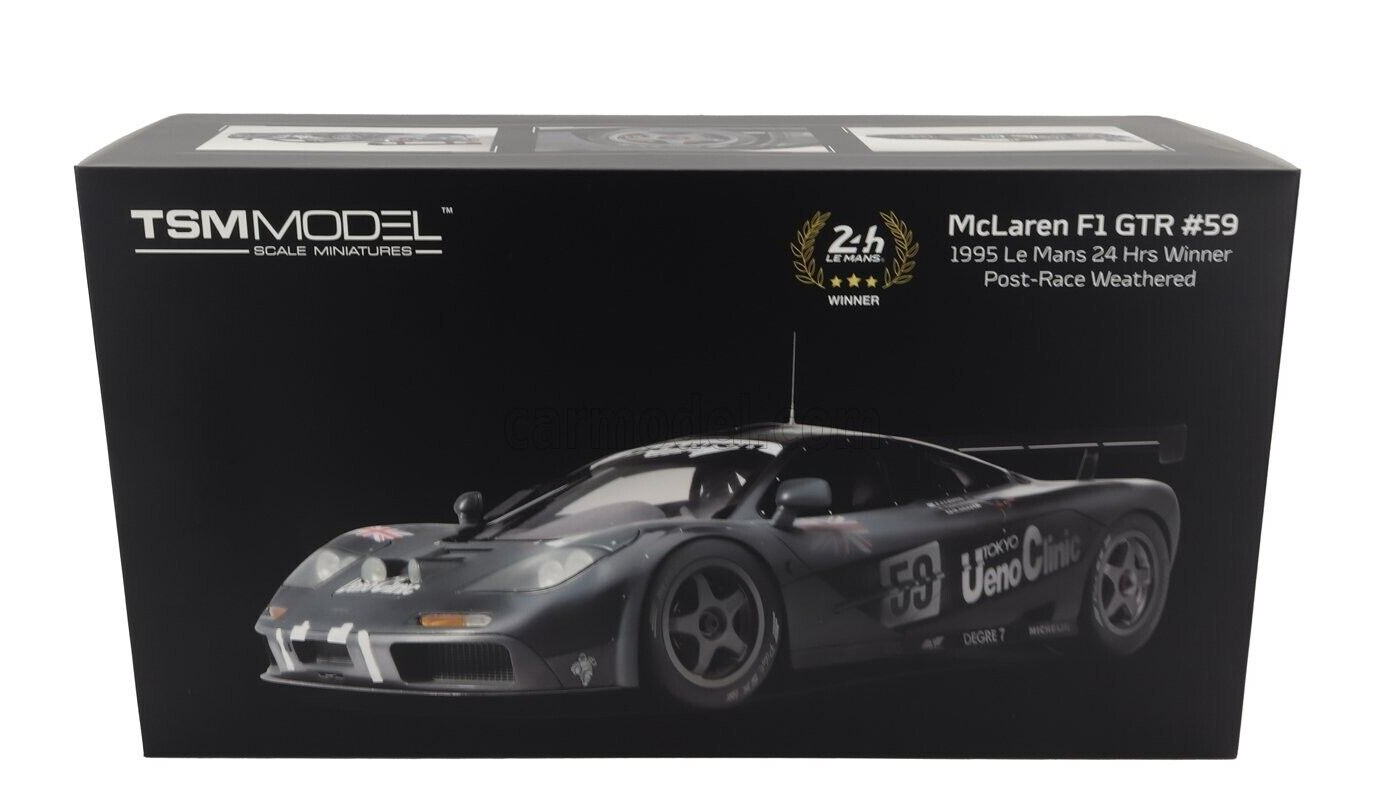 McLaren F1 GTR 1995 LeMans Winner Post Race Model Car 1/12 Scale TSM Model