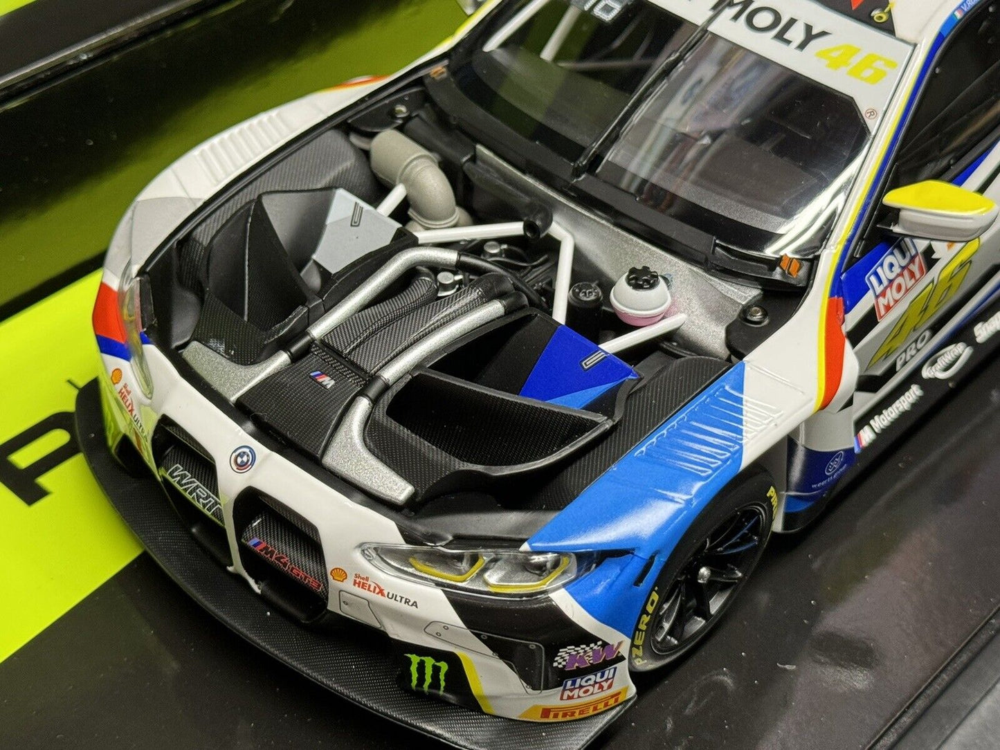 BMW M4 GT3 WRT  12HR BATHURST - VALENTINO ROSSI - MINICHAMPS 1/18 - BOX SET