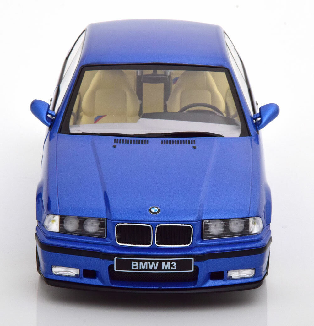 1/18 scale 1996 E36 BMW M3 in Estoril Blue Model Car by SOLIDO