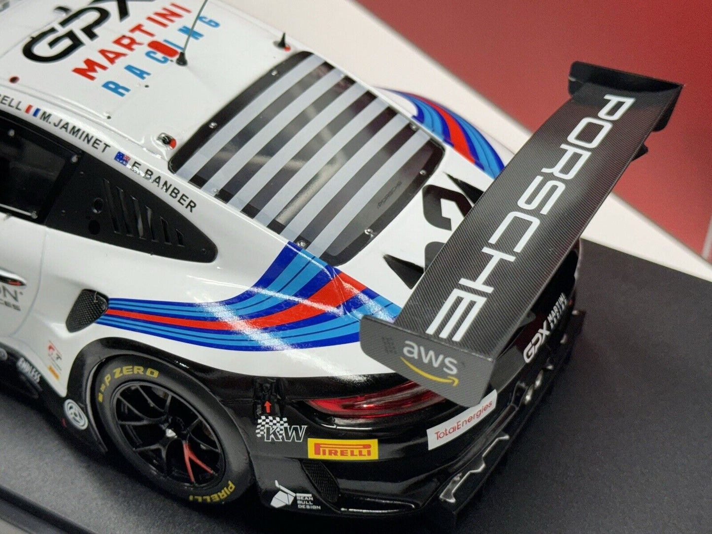 1/18 Scale IXO Porsche 911 GT3 R 24h Spa 2021 Martini Racing GPX Diecast Model