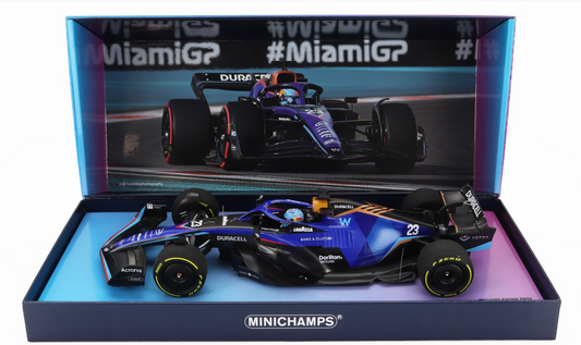 1/18 MINICHAMPS WILLIAMS F1 FW44 WILLIAMS ALEX ALBON MIAMI GP BOX SET LTD. 111