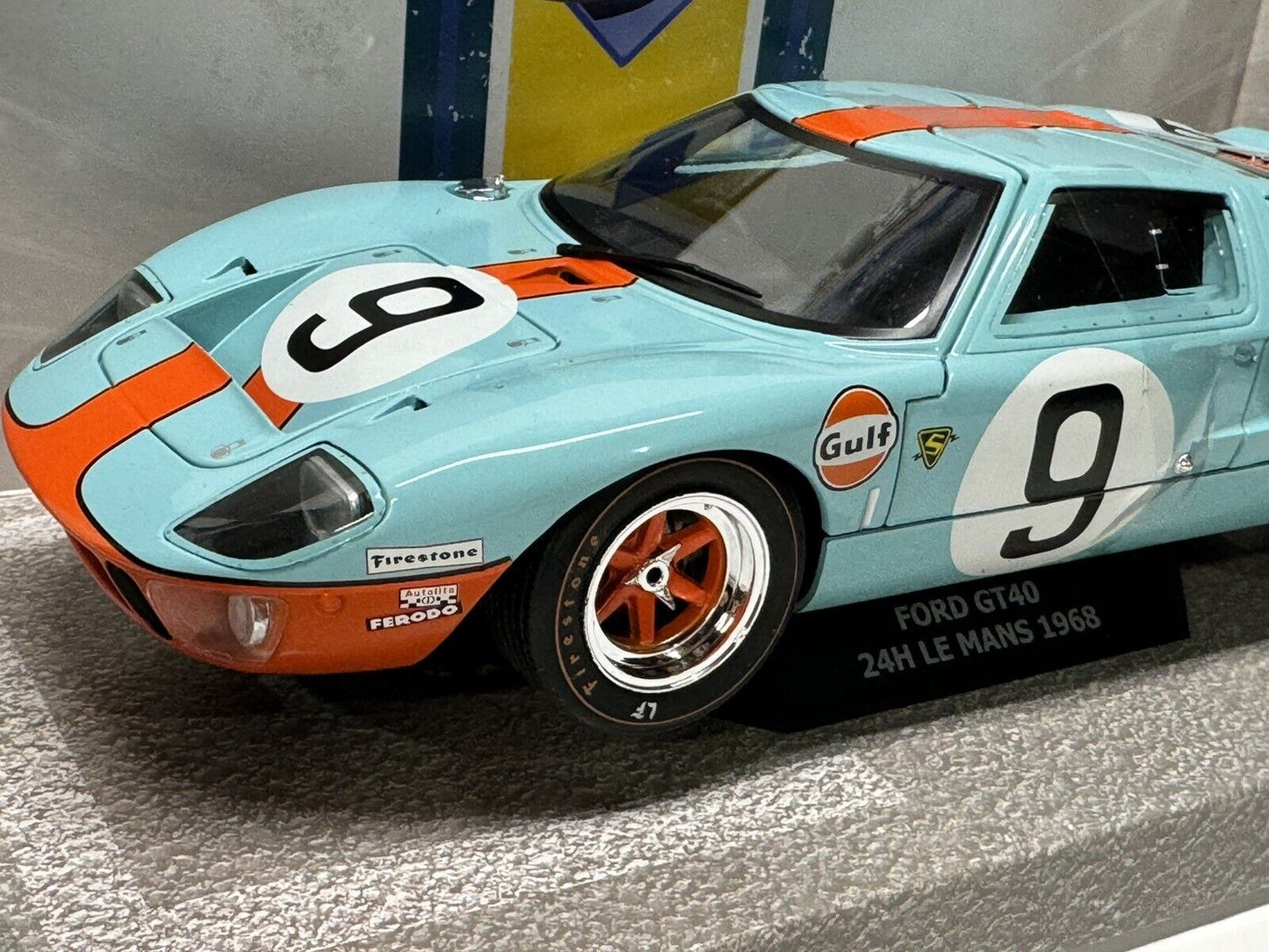 1/18 Scale Solido Ford MK1 GT40 1968 Lemans Winner GULF livery Diecast Model Car